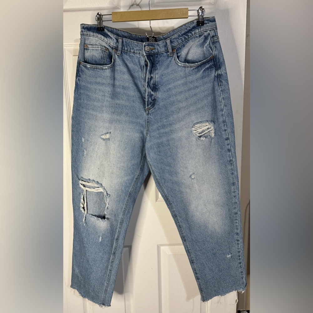 BDG Destructed Straight Vintage Wash Button Fly Baggy Denim Jeans Size33(35) - Picture 2 of 11